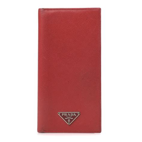 prada saffiano checkbook cover|PRADA Saffiano Checkbook Cover Rosso 763762 .